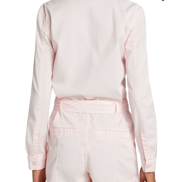 VERONICA BEARD Winifred Twill Belted Romper Size Small - Picture 2 of 4